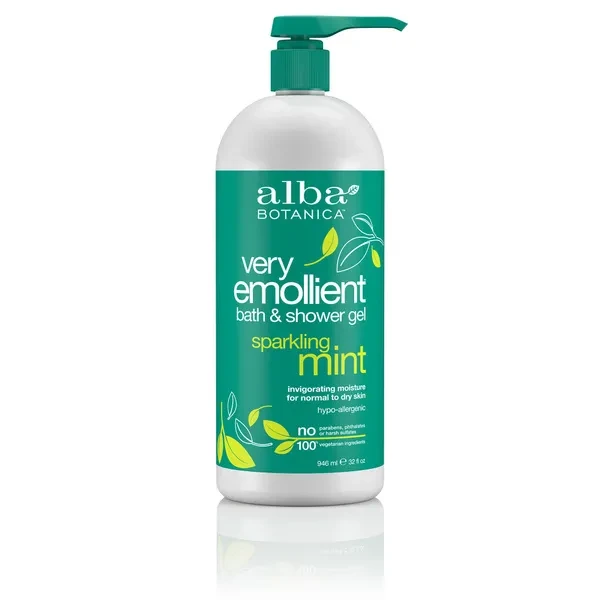 Body Bath Sparkling Mint 32 FL Oz By Alba Botanica