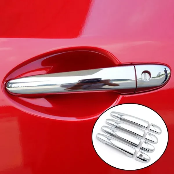 Car Styling Chrome Door Handle Cover Trim Overlay Molding Decoration Accessories For Mazda 2 3 6 CX-3 CX-5 CX-9 2013 2014 2015 2016 2017 2018 2019 2020