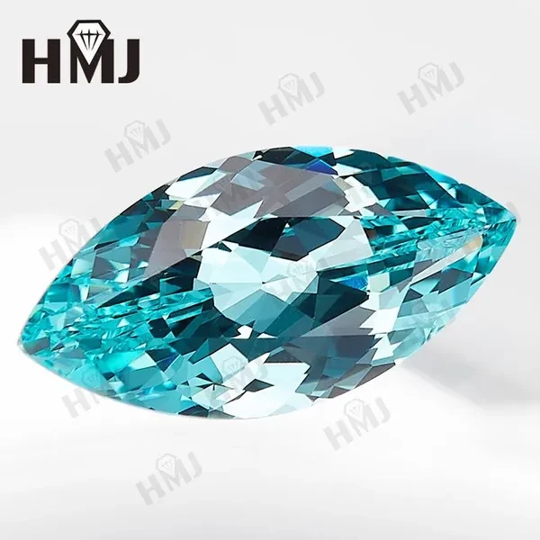 New Material Lab Grown Sapphire Paraiba Marquise Shape VVS1 CharmS Diy Advance Jewelry Making Material Selectable AGL Certificate