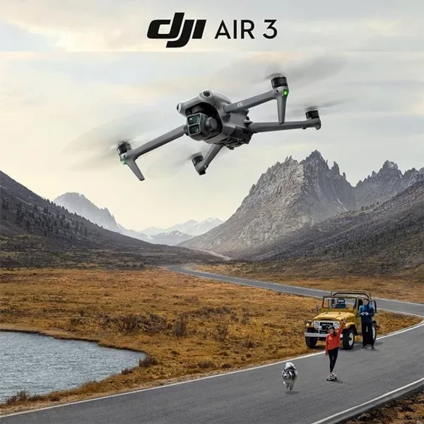 D-JI Air 3 Dual Camera Aerial Photography Travel Drone Medium To Long Focus Wide Angle HD Flight Drone