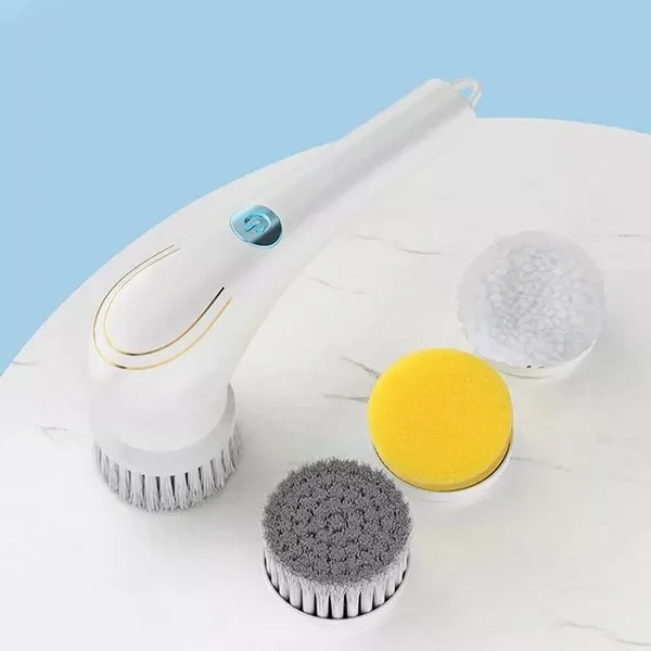 1Set 360° Electric Cordless Cleaning Brush USB Rechargeable Spin Scrubber Cleaner Home Kitchen Cleaning Tools