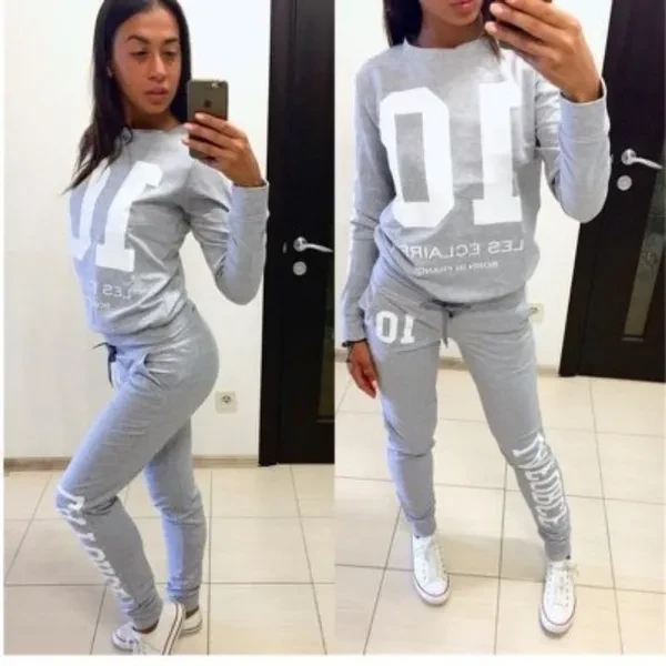 Alphanumeric Printed Fashion Suit for Women