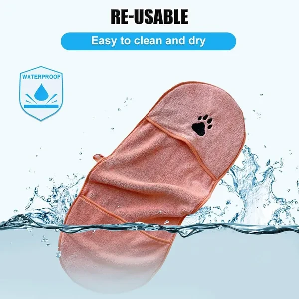 Reusable Dog Towel Pet Grooming Towel Pet Care Towel Fashion Bath Towel