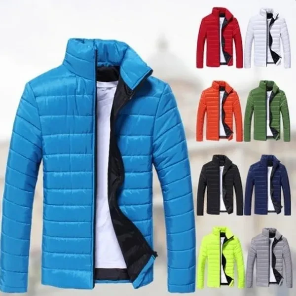 Mens Jackets and Coats Casual Jacket Men Clothes Cotton Denim Jacket Solid Zipper Coat Men Bomber Jacket Colete